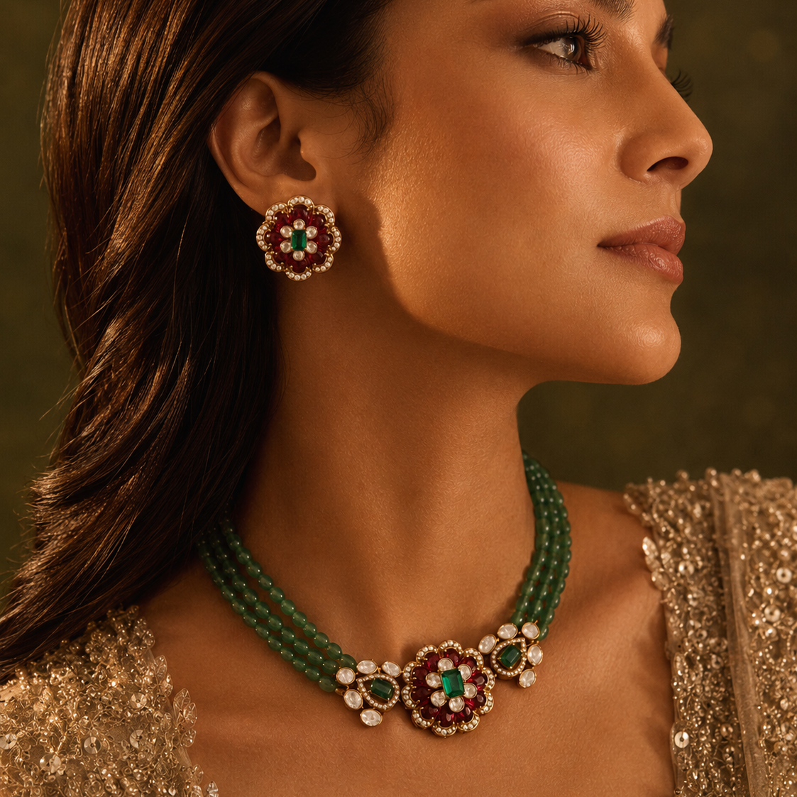 Rosette Royale Necklace Set