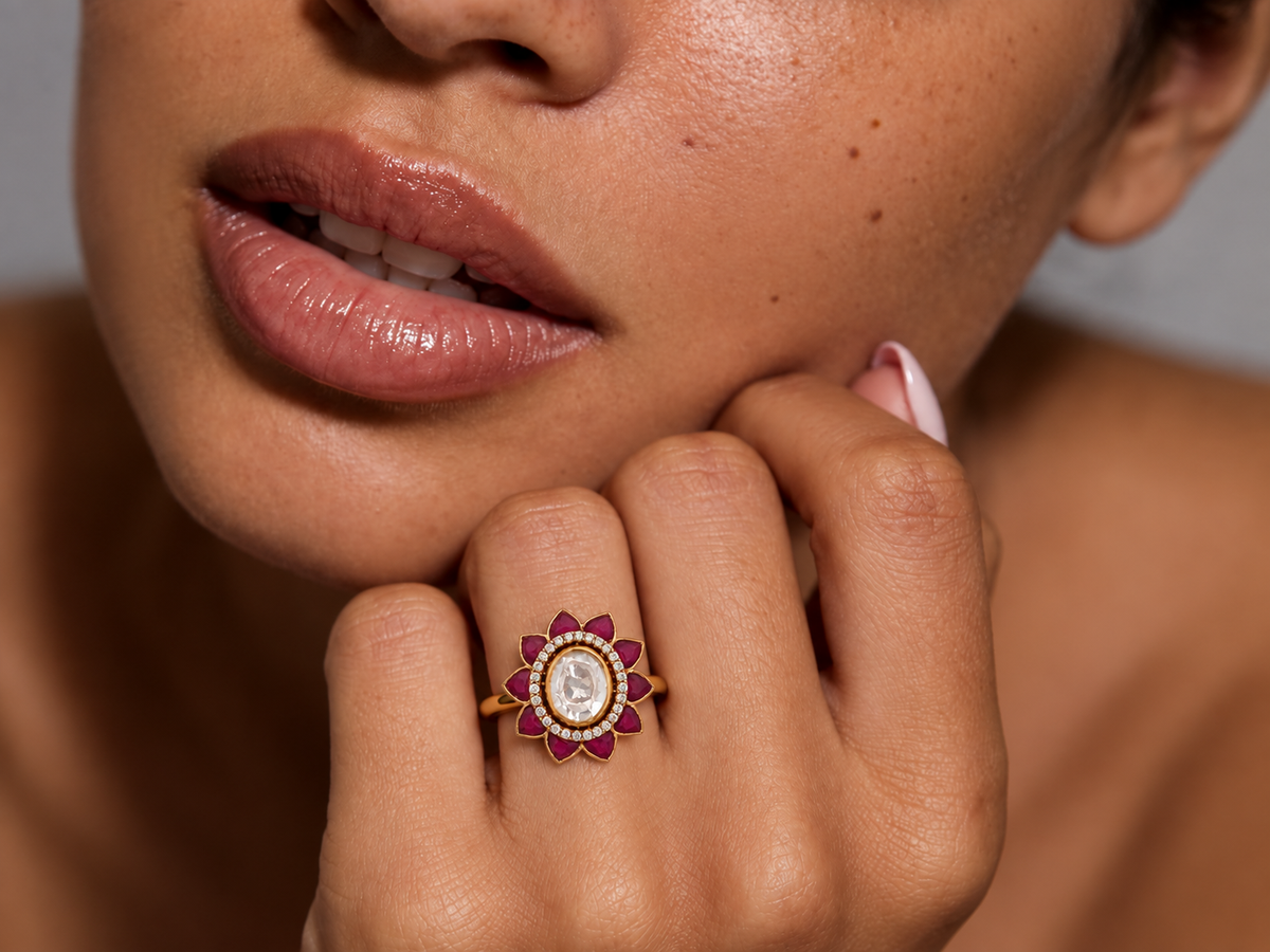 Blush Floral Ring
