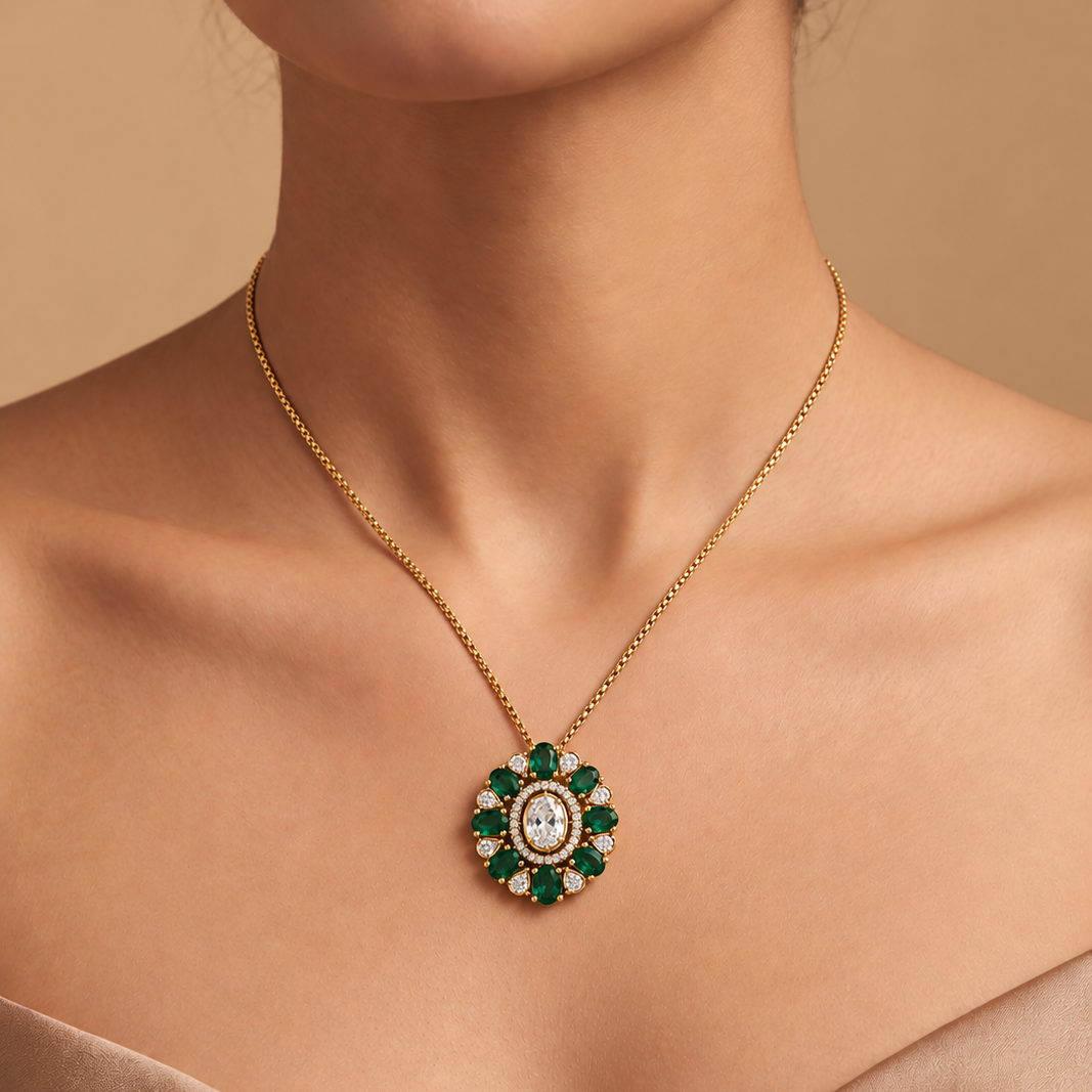 Emerald Regalia Pendant