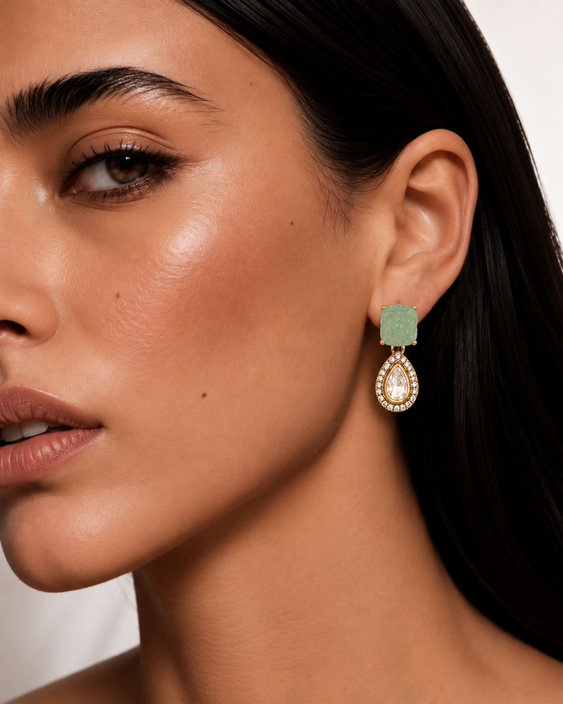Elysian Emerald Drop Earrings