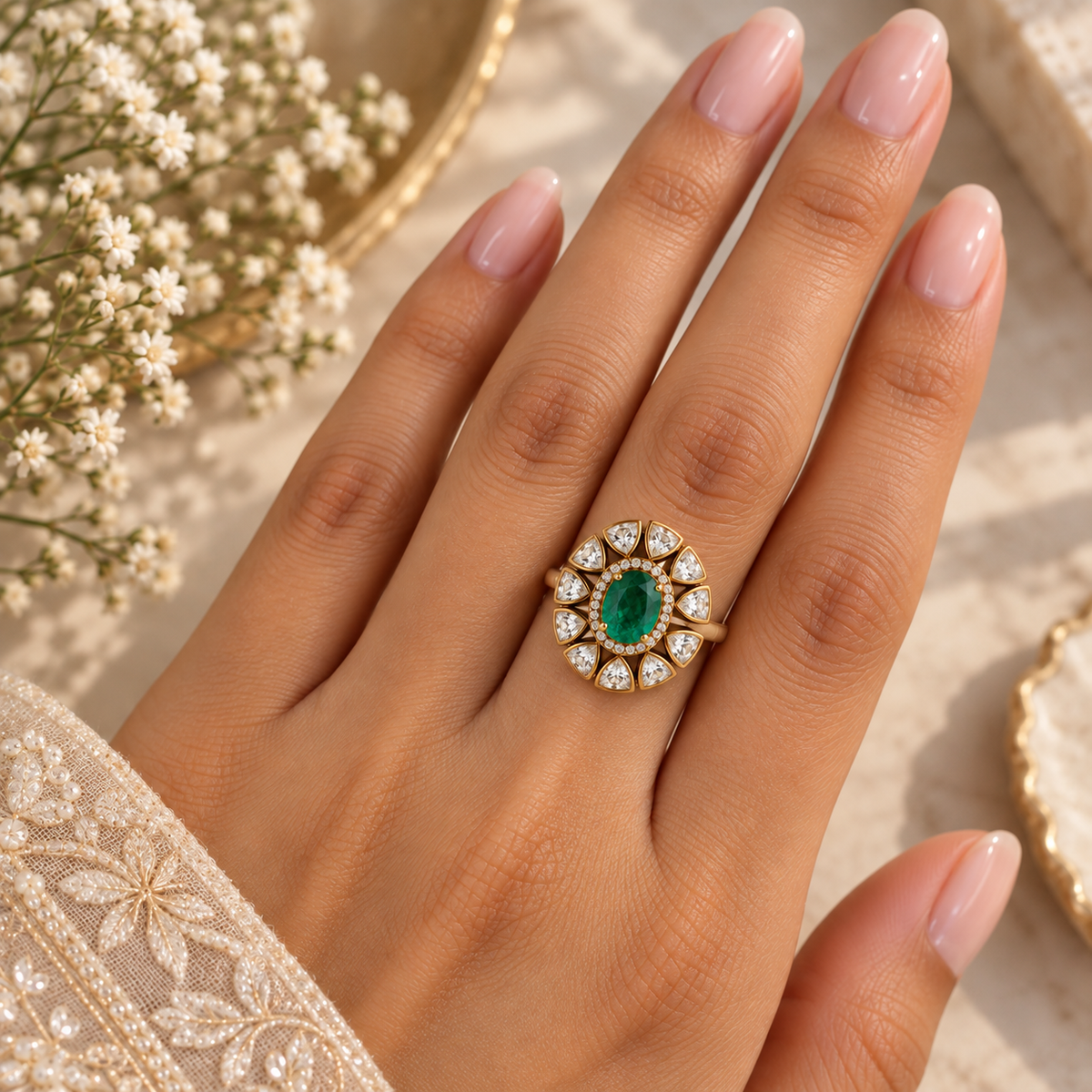 Jade Solara Ring