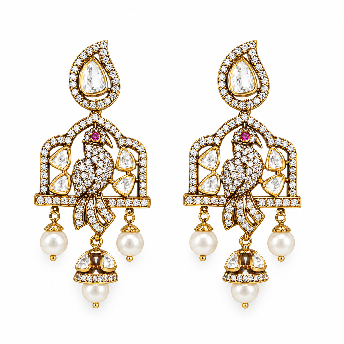 Majestic Aviary Drop Earrings