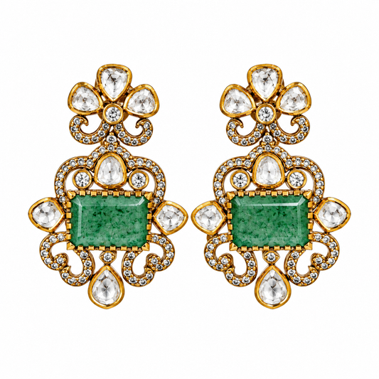 Panna Jharoka Earrings