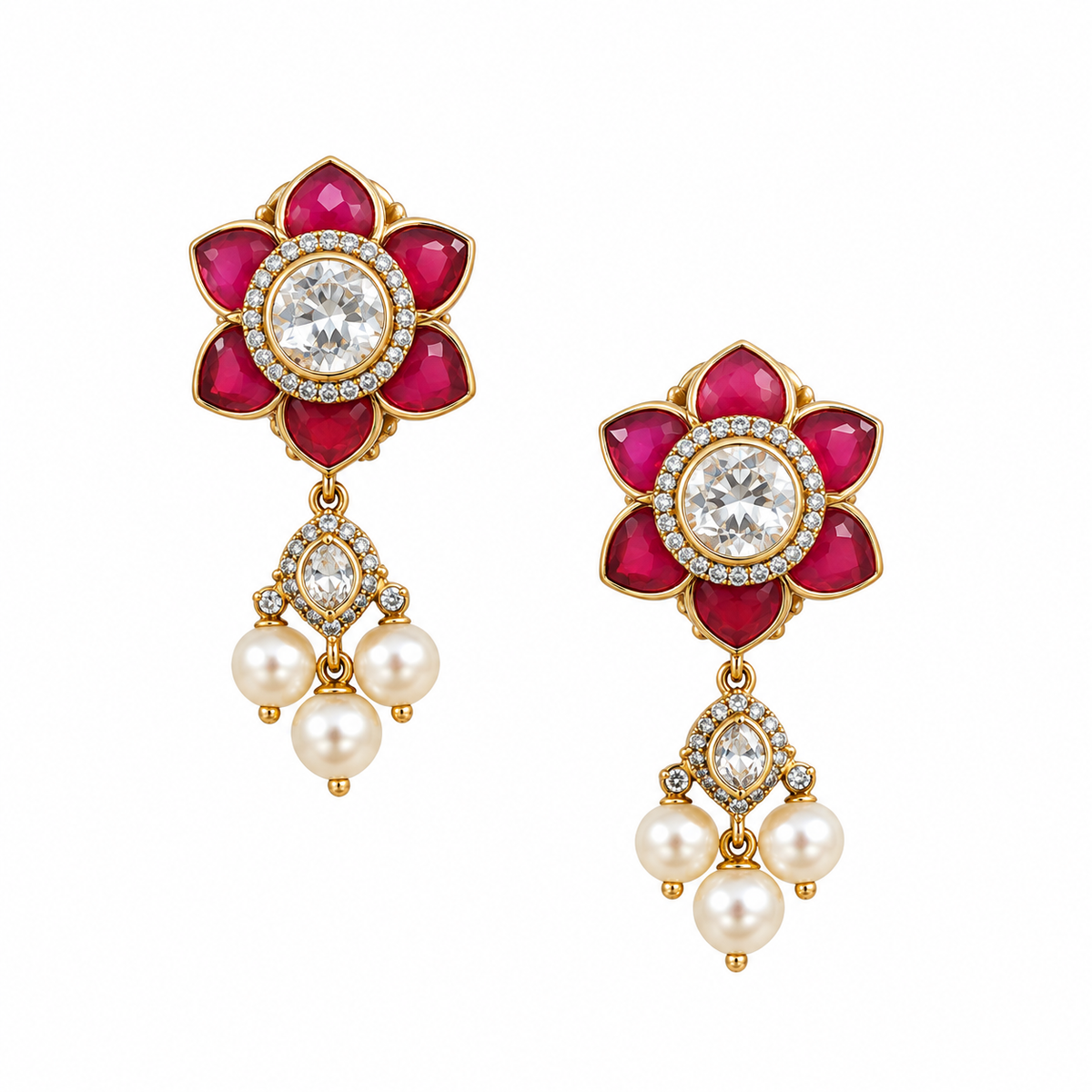 Pearl Florale Earrings
