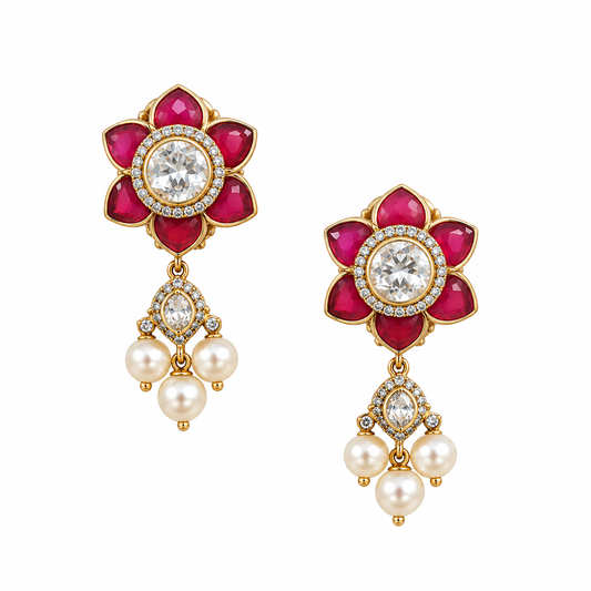 Pearl Florale Earrings