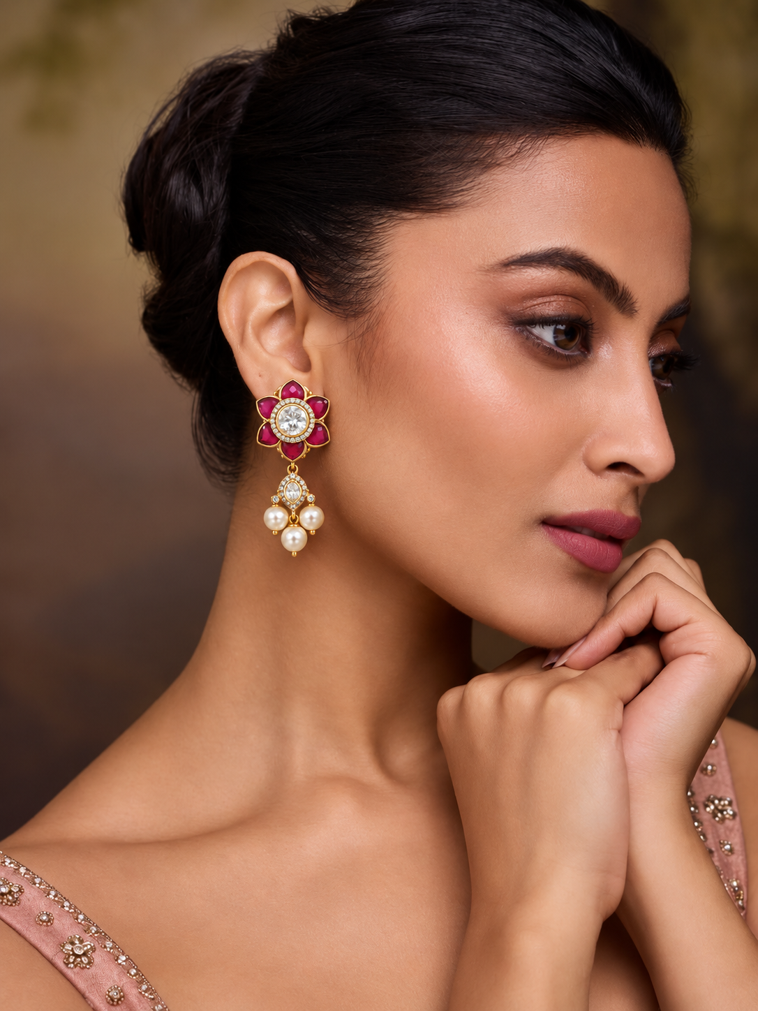 Pearl Florale Earrings
