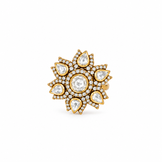 Petal Halo Ring