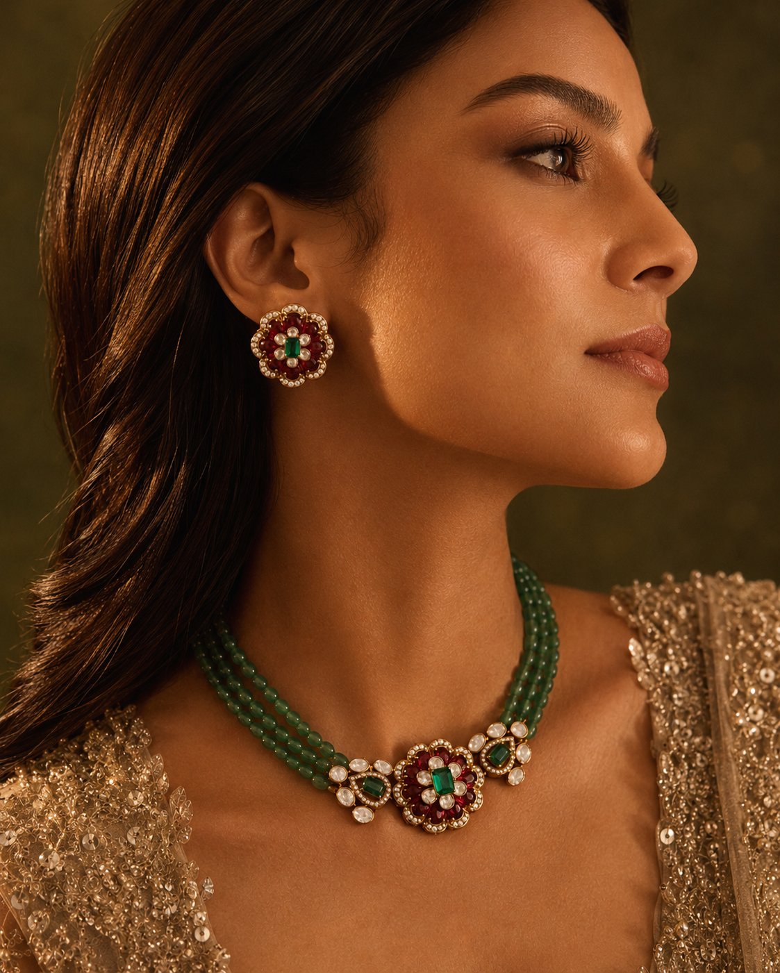 Rosette Royale Necklace Set