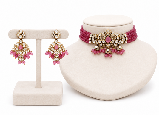 Ruby Haze Choker Set
