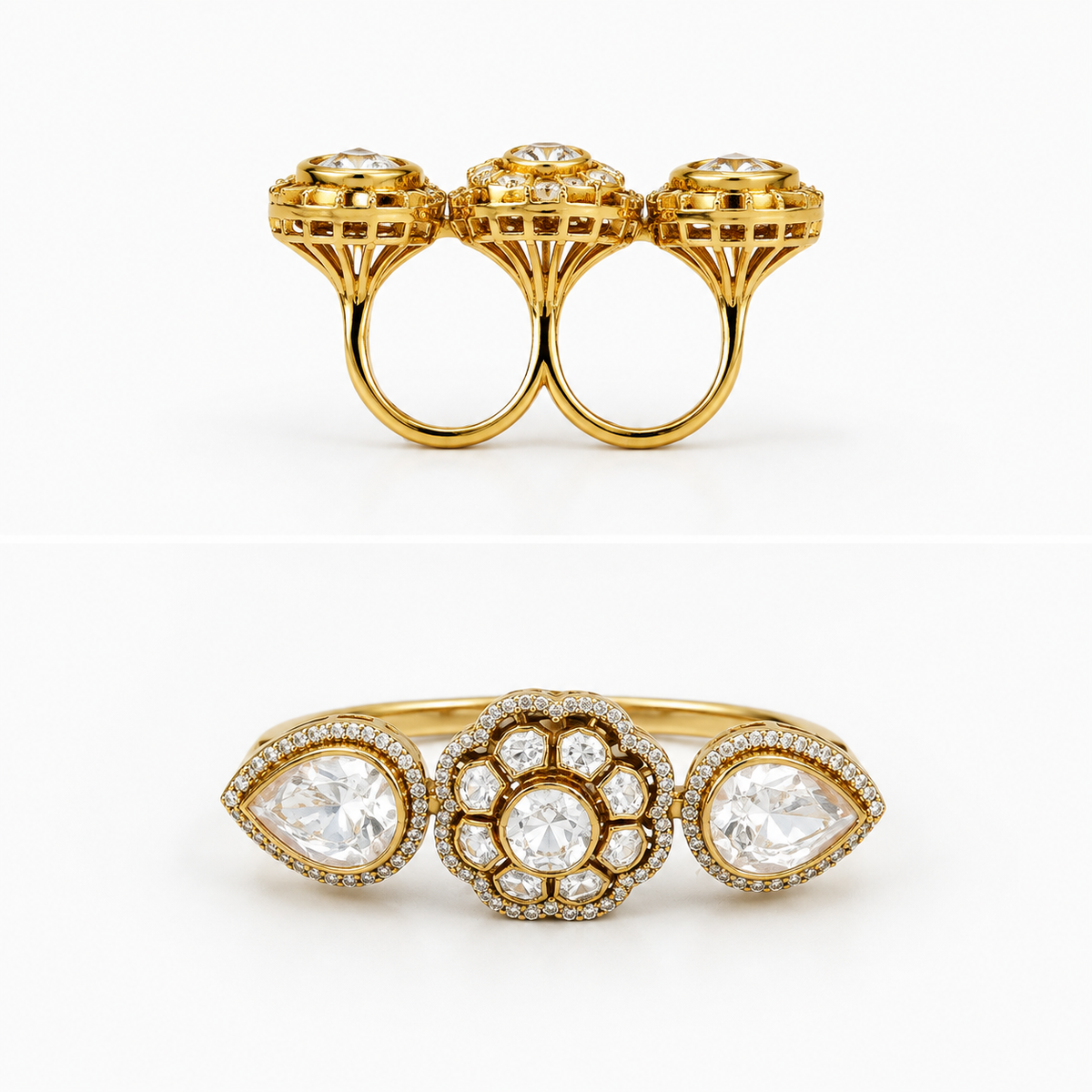 Twin Bloom Ring