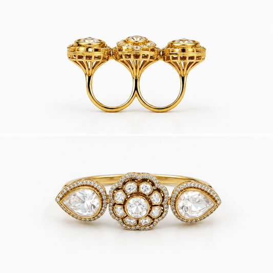 Twin Bloom Ring