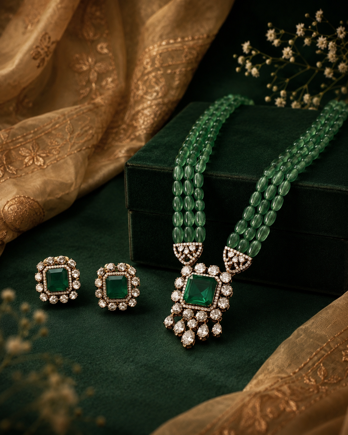 Victorian Emerald Set