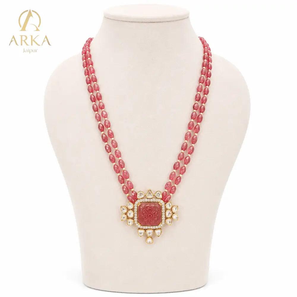 Carved Aura Necklace - Necklace