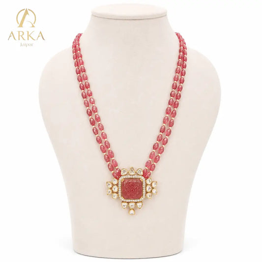 Carved Aura Necklace - Necklace