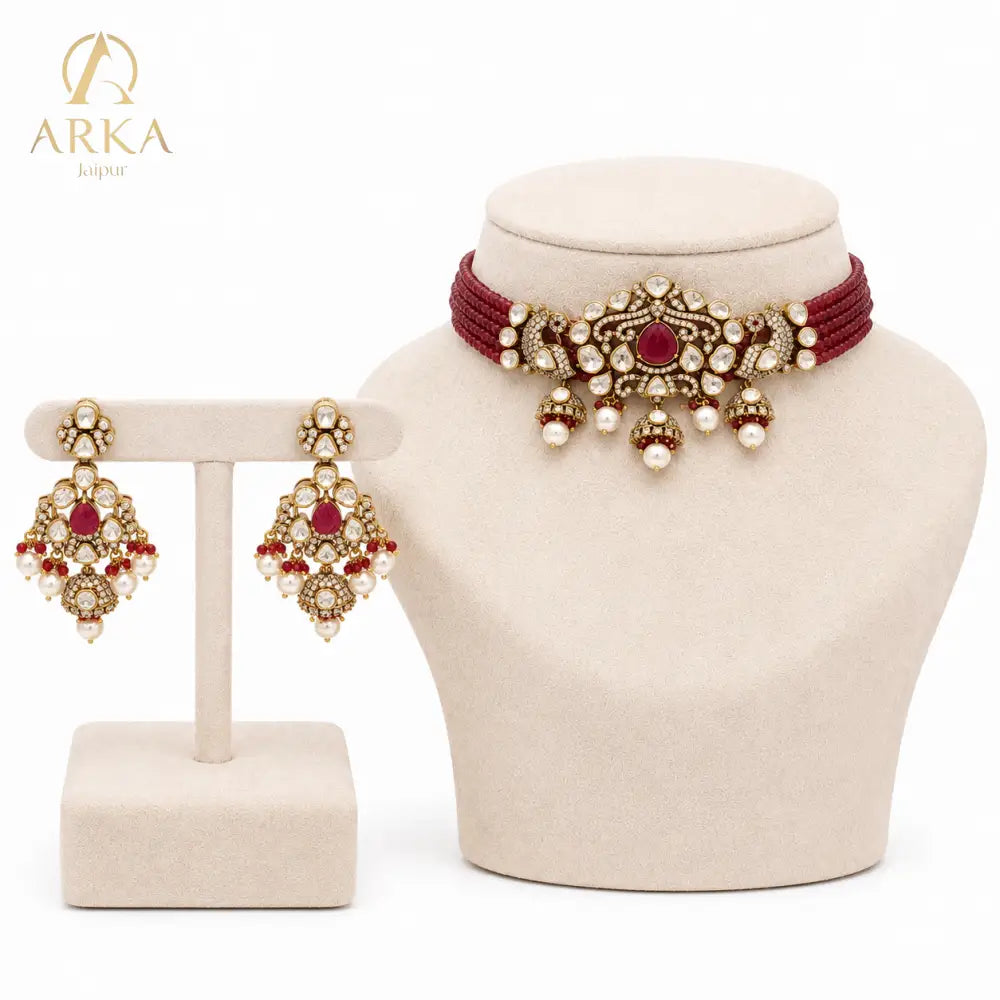 Crimson Vogue Choker Set - Sets