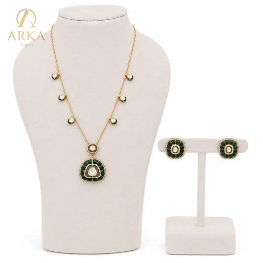 Emerald Reverie Pendant Set - Pendant Sets