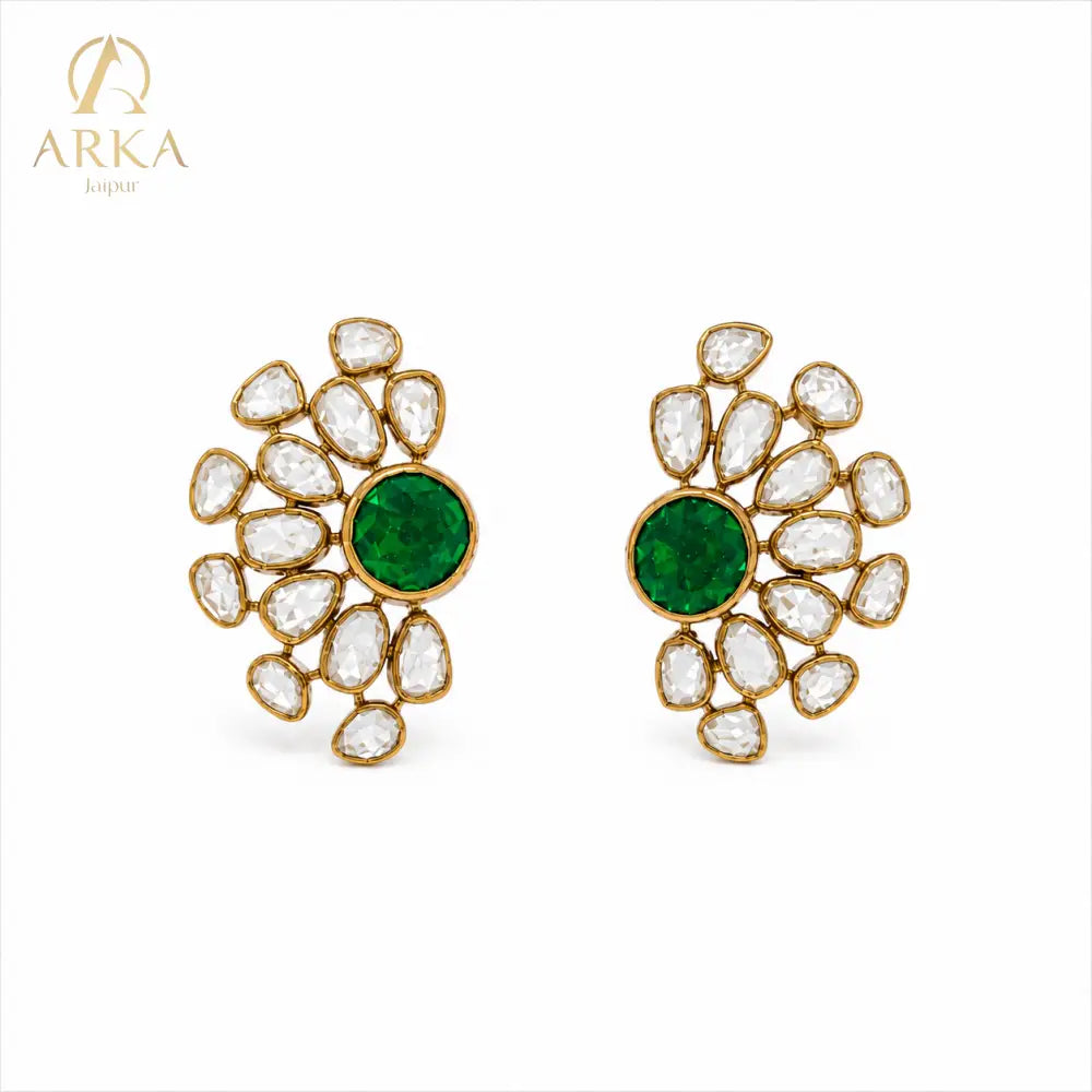 Jade Petal Earrings - Earrings
