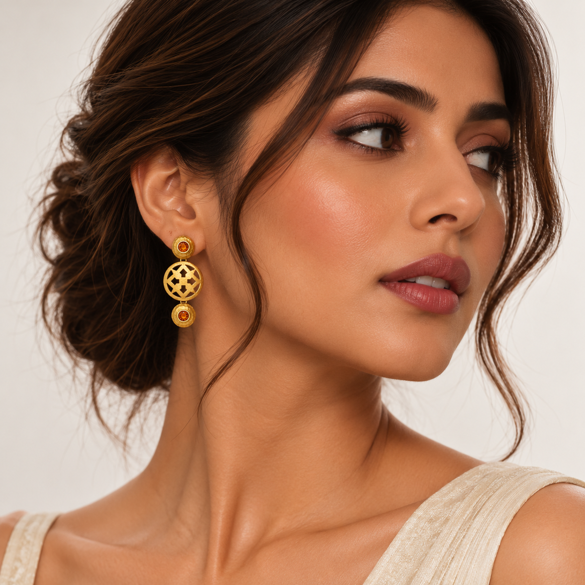 Sunlit Halo Earrings