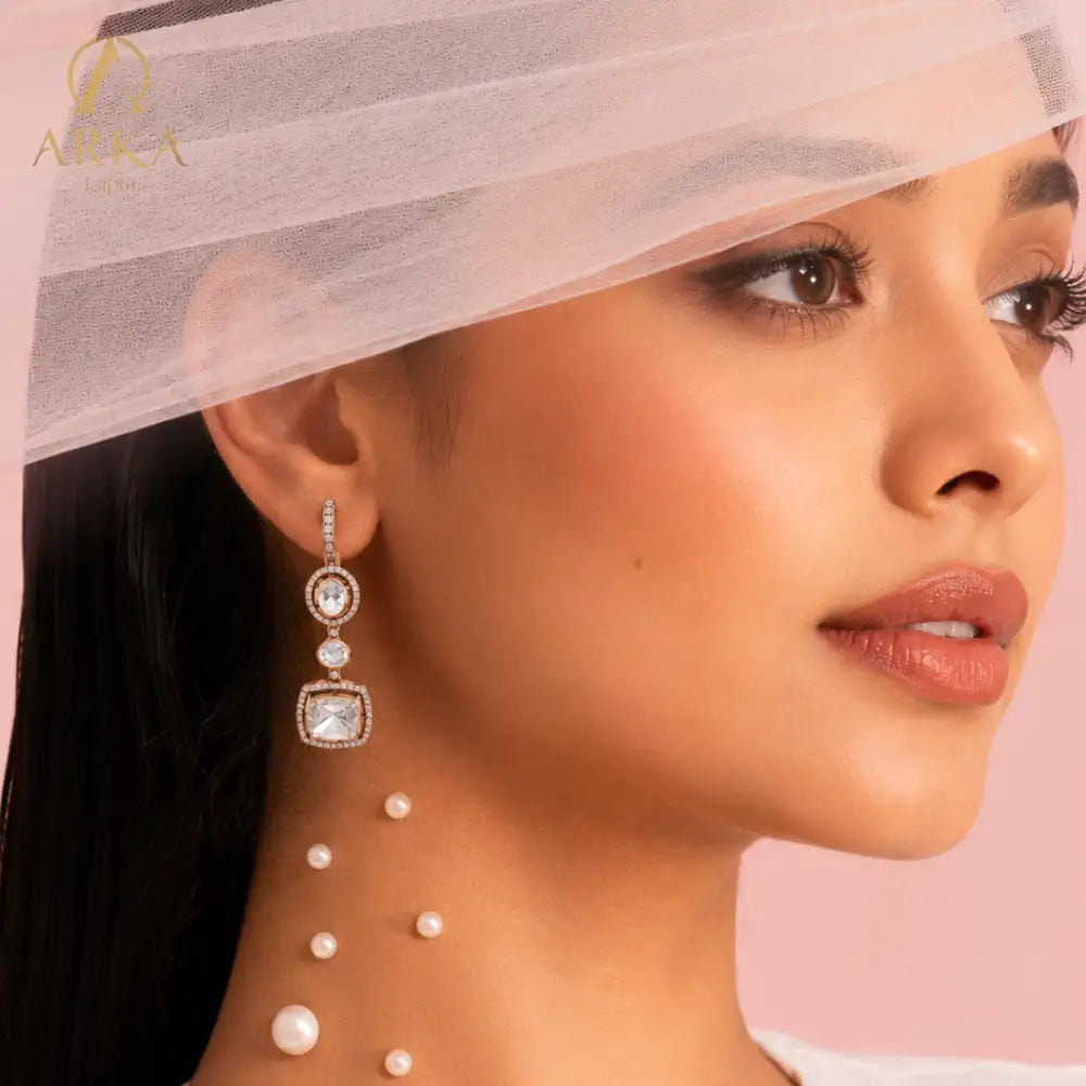 Trinity Drop Earrings - Earrings